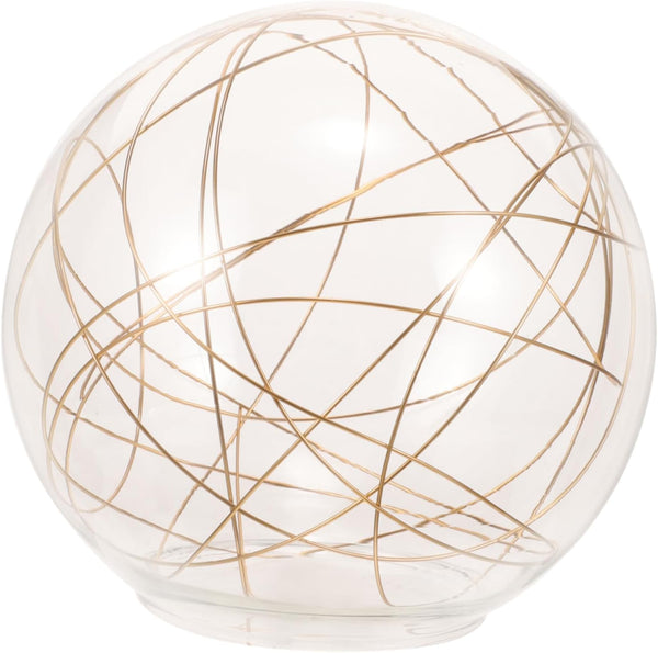 Garneck Replacement Glass Globe for Outdoor LED Solar Lights - Round Ball
