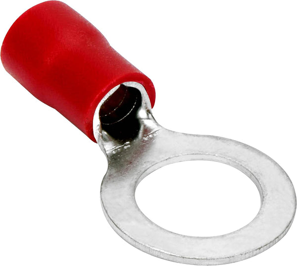Conext Link RTV108-5 Vinyl Ring Terminal, 5 Pack, Red 8 Gauge, #10 Stud