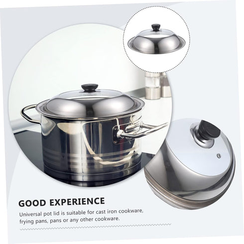 Universal Stainless Steel Pot Lid for Cooking and Steaming