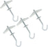 Hordion 4 Packs Heavy Duty Plasterboard Ceiling Hooks, Spring Toggle Wing Bolts Hanger for Hanging Plants
