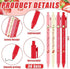 YLOLUL 180 Pcs Strawberry Baby Shower Gifts for Guest A Berry Sweet Baby is On the Way Party Favors Retractable