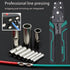 Tnisesm 240 Pcs Non Insulated Butt Connectors, 26-22 AWG Gauge Electrical Wire Seamless Uninsulated Crimp Ferrule