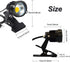 Outdoor 1pc 5W COB LED Clip on Light, IP65 Waterproof Adjustable Desk Stand COB Spotlights with Clip and US Plug for Flag Coffee Shop (Cool White) by Youngine