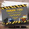 The Card Zoo Dumper Truck, Tractor and Digger Personalized Birthday Party Thank You Cards