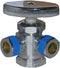 LASCO 06-7321 Chrome Dual Outlet Valve, 1/2-Inch Iron Pipe Inlet X 3/8-Inch Compression Outlets