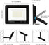 2 Pack 60W 6000lm 5.9FT IP66 6000K Ceena Plug in LED Flood Light Outdoor, Super Bright Floodlight with Switch and Wire