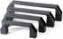 2 Sets 2020 Aluminum Extrusion Profile Slot 6mm Door Handle and Frame Hinges Install Kit, 4pcs Black Zinc Alloy