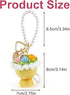 Generic 3D Sunflower Pop Up Card + Crochet Flower Keychain - Mother's Day Pop Up Gift Card for Mom, Grandma, Wife