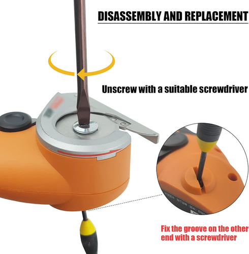 Replacement Rotary Blades for Worx WX2300 Zipsnip - 4 Pcs Compatible Cutter Blade for Cordless Scissors