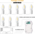 LED Canopy and Umbrellas Lights, 23 Ft Outdoor String Lights with 8LED C7 E-12 Bulbs, Waterproof
