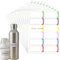 Divguf 120 Pcs Colorful Baby Bottles Name Labels Waterproof Daycare Labels for Lunch