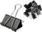 ZZTX Small Size Black Binder Clips, 0.75 Inches, 36 Pack Paper Clamps