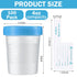Geiserailie 100 Pack Disposable Urine Cups with Lids, 4 oz Specimen Containers with Tamper Evident Seal