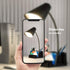 LED Desk Lamp with USB Charging Port and AC Outlet, Adjustable Neck, Modern Table Lamp for Reading and Working
