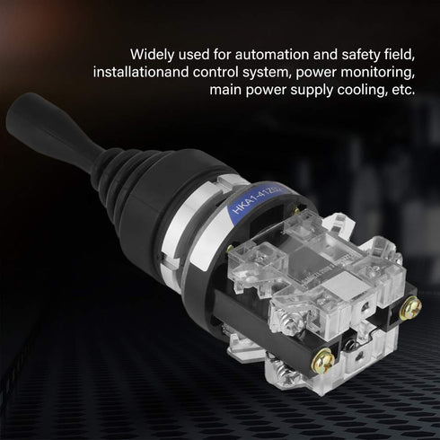 1pc Joystick Switch, 2 NO Bidirectional Reset HKA1-41Z02 2-Position Return Momentary Joy Stick