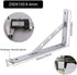 Deezio 10 inch, Pack 4(250x150x4mm) Stainless Steel Solid Shelf Brackets Shelf Support Corner Brace Joint Right Angle