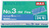 PLESIU MEselected MAX No.3-1M Flat Clinch Staples (24/6) for Office, 4 Boxes (4,000 Staples), Silver