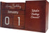 STRIVE ZEN Perpetual Wooden Desk Calendar - Timeless Elegance for Daily, Weekly, and Monthly Planning | Solid Pine