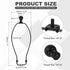 11" 2 Set PATIKIL Lamp Harp Kit with Finial, Detachable Shade Bracket Holder, DIY Lighting Accessories for Table Floor