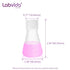 Plastic Erlenmeyer Flask Set with Screw Cap, 25ml Molded Graduations, 12 pcs