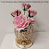 JIAYOYO Light,3-Color Dimming,Nightstand Rose Round Crystal Atmosphere Light, LED Flowerpot Desk Lamp, USB Charging