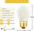 Dimmable E26 Bulb,Frosted Bulb 2W 20W Bulb, 250LM AC120V, G45 3000K Bulb Pendant,Chandeliers,Vanity,6Pack Globe LED