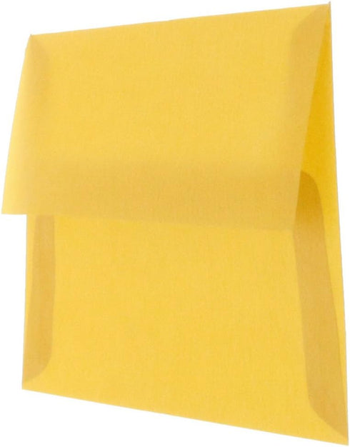 JAM PAPER A2 Translucent Vellum Invitation Envelopes - Gold - 4 3/8 x 5 3/4 - 50/Pack