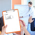 Rimilak Plastic Clipboards with Low Profile Metal Clip, Translucent Clip Board, 12.5 x 9 Inch, Orange