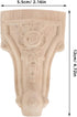 4pcs 12x6cm Solid Wood Furniture Legs Carved Sofa Couch Replacement Legs Wooden Dresser Support Feet for Coffee Table
