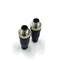 2Pcs M12 5 Pin Male Circular Connector, IP67 Waterproof Industrial Sensor Adapter for PG7 Cable 125V 4A AC/DC
