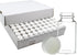 20ml Glass Vials, 24-400 Screw Neck with White Caps, Leakproof, Pack of 100