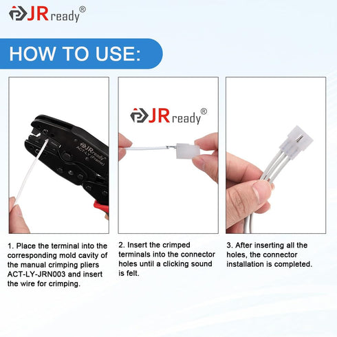JRready ST6410 Standard .062" 9-Circuits Pin and Socket Connectors - 18-24 AWG Compatible with Molex