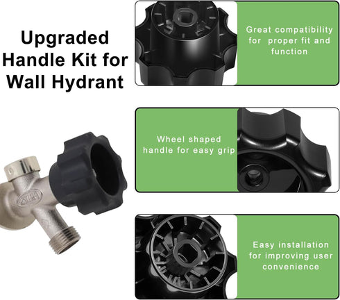 Bonbo Replacement for 630-7965 Wall Hydrant Handle Kit, for Mansfield 300/400/500 Series Wall Hydrant