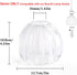 5" 4.25" Chandelier,2 Pack Shenmoyl Tulip Lamp Shades Replacement, Dia. * H Clear Glass Sconce Shade Heavy and Thick