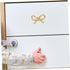 KALLORY Brass Bowknot Drawer Pulls Vintage Cabinet Handles for Dressers Shoe Cabinets and Bedside Tables Stylish