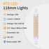 R7S Bulb 118mm 10W (100W 1100 2700K Non-Dimmable, 360 2-Pack I-SHUNFA LED Halogen Equivalent), Lumens, Warm White, Beam