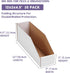 EXYGLO Cardboard Storage Bins 35 Pack - 12x3x4.5 Inch Corrugated Organizer Bins for Pantry, Garage, Office