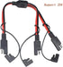 BERLAT 14AWG 1 2 12inch/30cm SAE DC Power Automotive Connector Cable Y Splitter to SAE Extension Cable, Fit