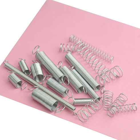 WMYCONGCONG 200 PCS Zinc Plated Compression and Extension Springs Replacement Kit for Shop and Home Repairs