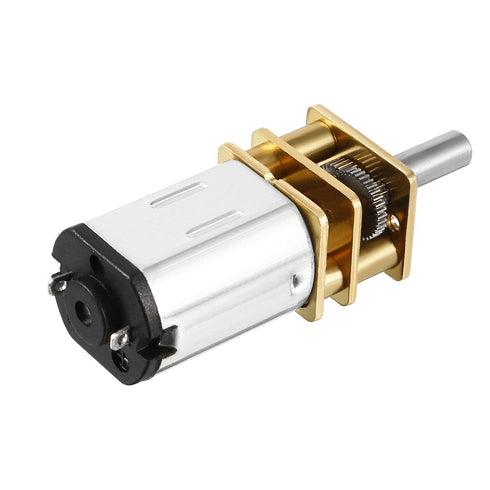 uxcell Micro Speed Reduction Motor, DC 6V 200RPM with Full Metal Gearbox, 0.18A Electric Gear Box Motor