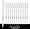 White Pen, 12 Pack, 0.8mm Extra Fine Point, White Gel Ink Pens for Artists, White Drawing Pens for Black Paper