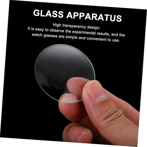 10pcs Laboratory Equipment Watch Glass, Round Glass for Laboratory Experiment, School Glasses Component