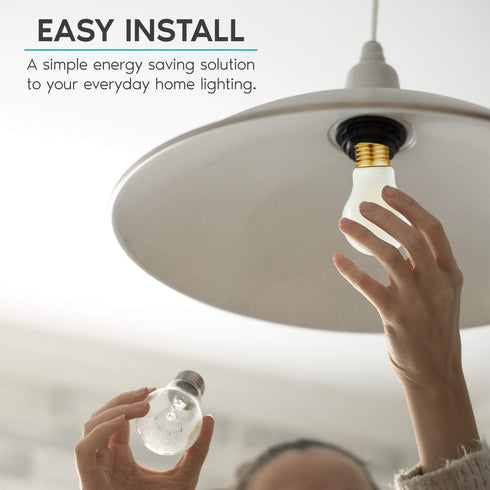 DONDDA E26 Bulb A15 2W 25 Bulb Dimmable AC120V 2700K E26 Bulb 25 200lm 6Pack Frosted Edison led Equal watt Light Warm