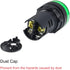 uxcell 5Pcs Green Indicator Light, AC/DC 24V, 22mm Panel Mount for Electrical Control Panel, HVAC, DIY