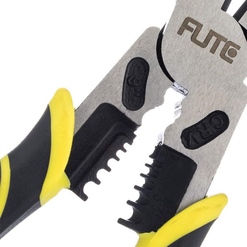 4-in-1 Pro Lineman Plier Tools - 9 Combination Pliers with Wire Stripper, Crimper, Cutter, Winding Function,