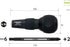 VESSEL BALL GRIP 1/4" Hex. Bit Interchangeable Screwdriver (Bit 1PC. (+2 and -6) SET. 220W62J) by VESSEL