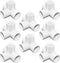 SDTC Tech 1/2" 4 Way PVC Fitting - Furniture Grade Pipe Elbow Connector for DIY PVC Shelf, White, 8 Pack