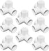 SDTC Tech 1/2" 4 Way PVC Fitting - Furniture Grade Pipe Elbow Connector for DIY PVC Shelf, White, 8 Pack