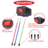 3Pcs AC 10A 15A 250V Rocker Switch Power Socket Inlet Module Plug, IEC320 C14 10A Male Power Switch