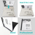 Binditek 10 Pack Thermal Binding Presentation Covers, 1/8 Inch Spine, Holds 30 Sheets, Ultra Clear Front Cover, Black